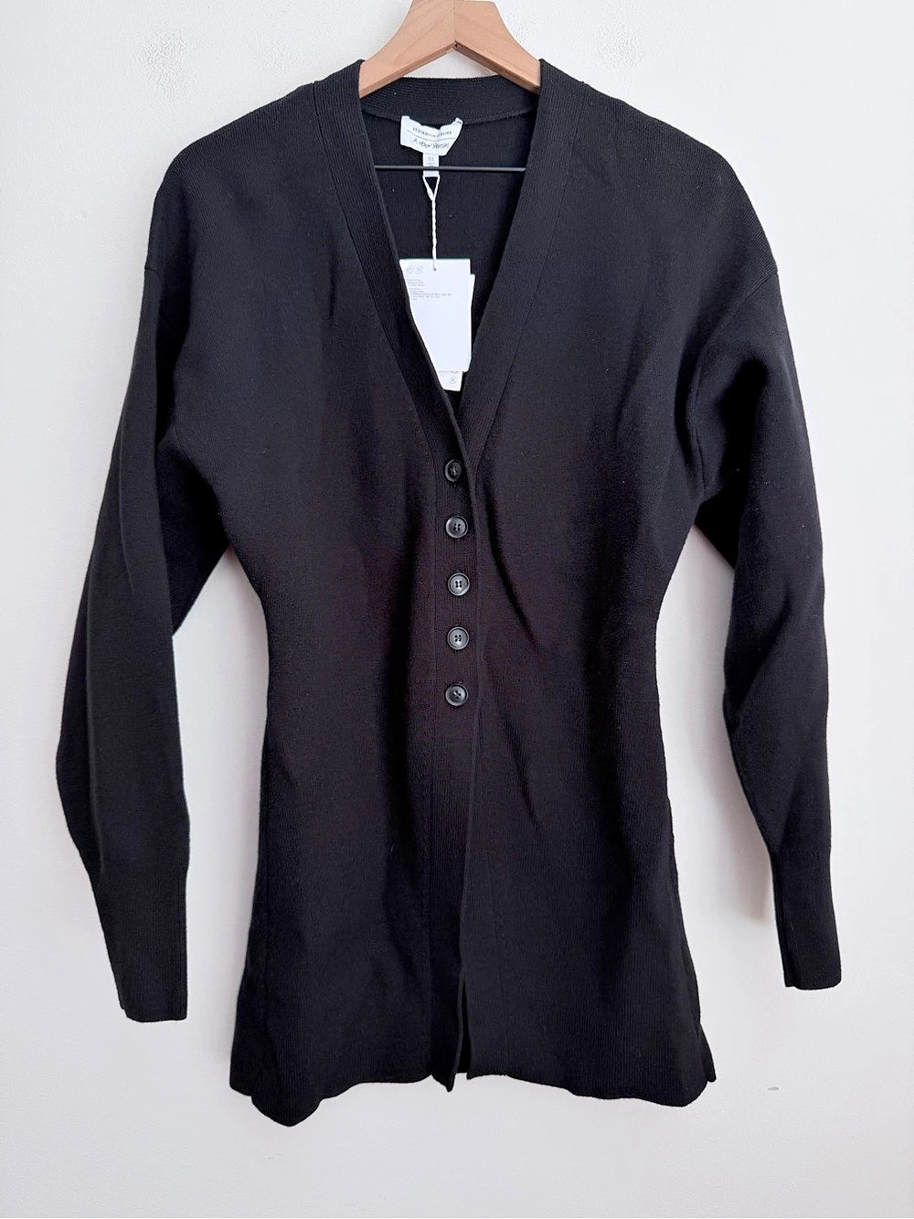 & Other Stories Stockholm Atelier Cardigan Black wool blend M NWT